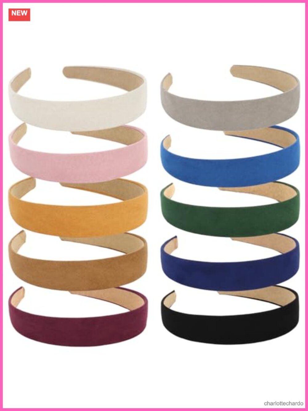Suede Like Headbands 1 Inch Wide Non Slip Hair Accessories